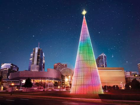 metal christmas tree behind house denver|denver 7 christmas lights.